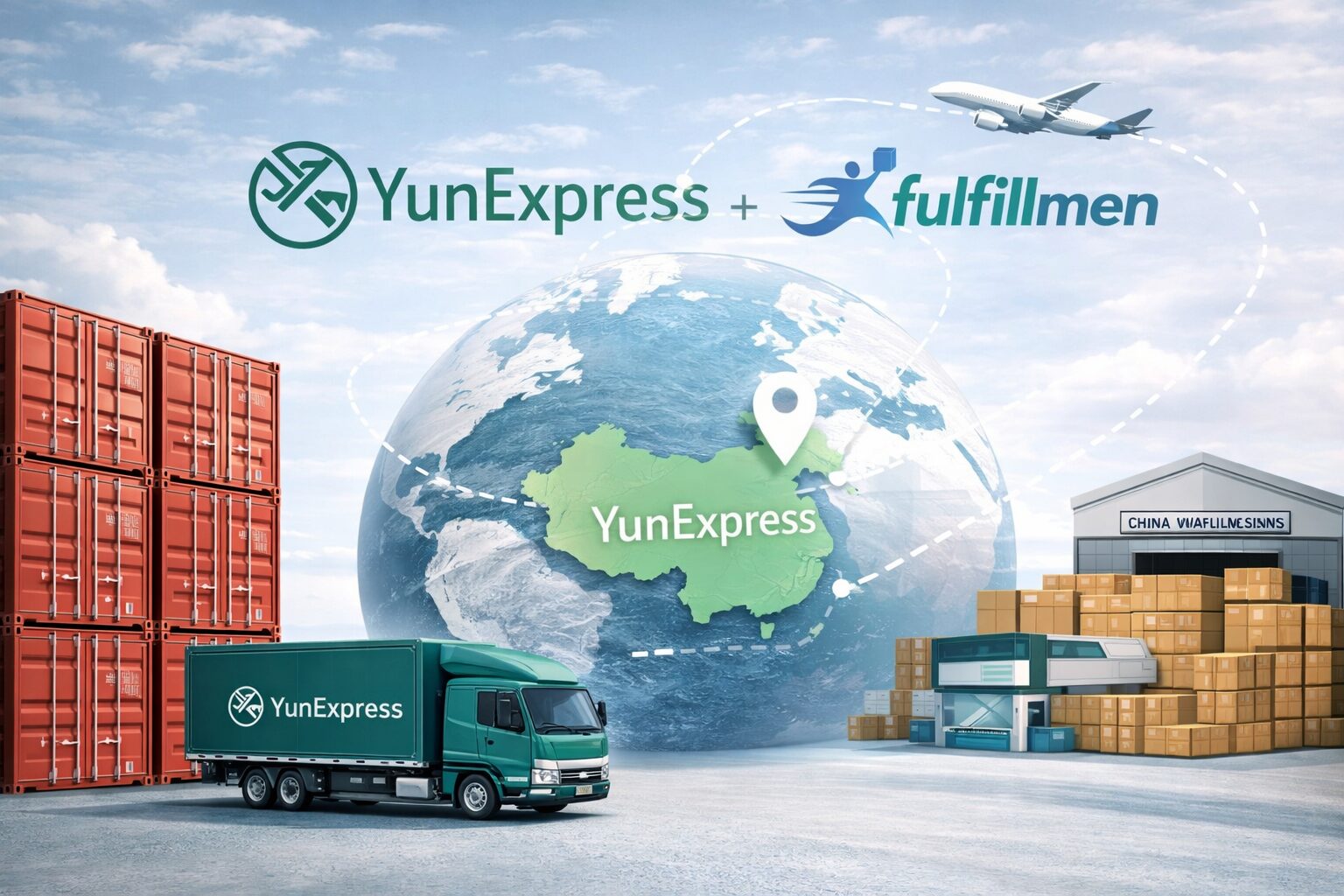 YunExpress international shipping coverage map