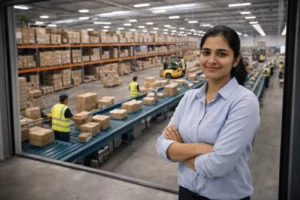 order fulfilment process complete guide showing ecommerce warehouse operations with picking packing and shipping stages