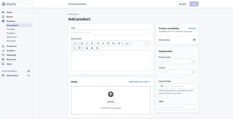 How to upload products on Shopify 