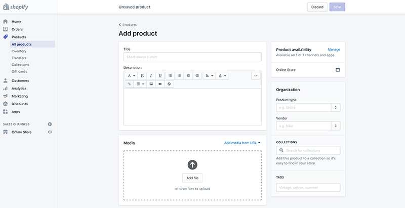 How to upload products on Shopify 