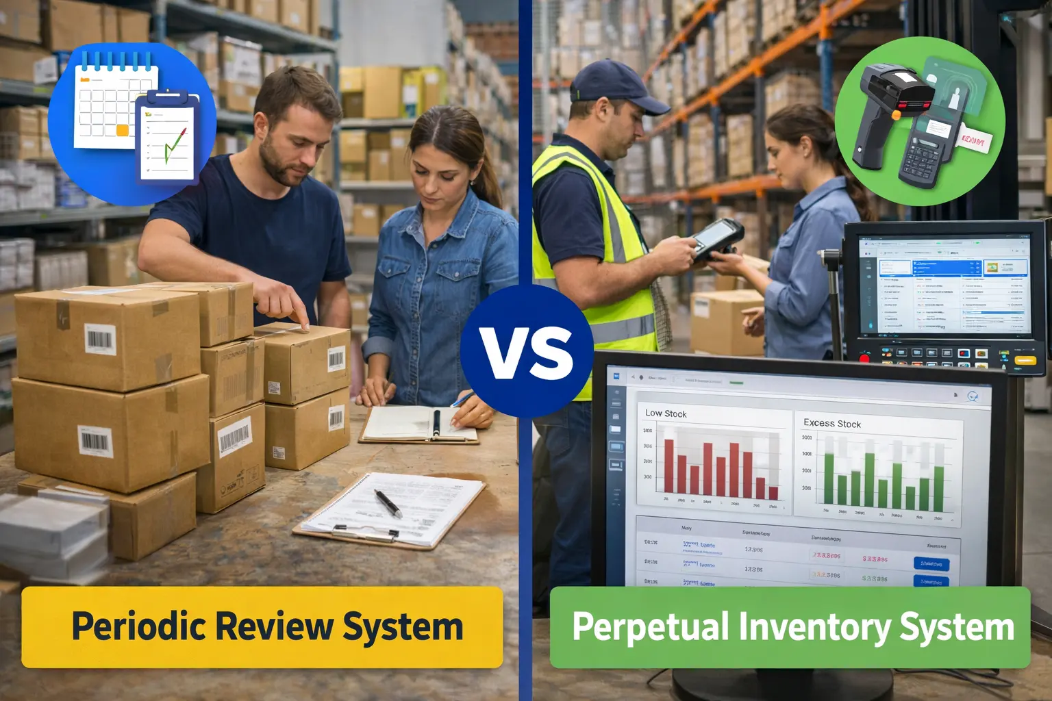 ABC analysis chart categorizing inventory by value and sales frequency