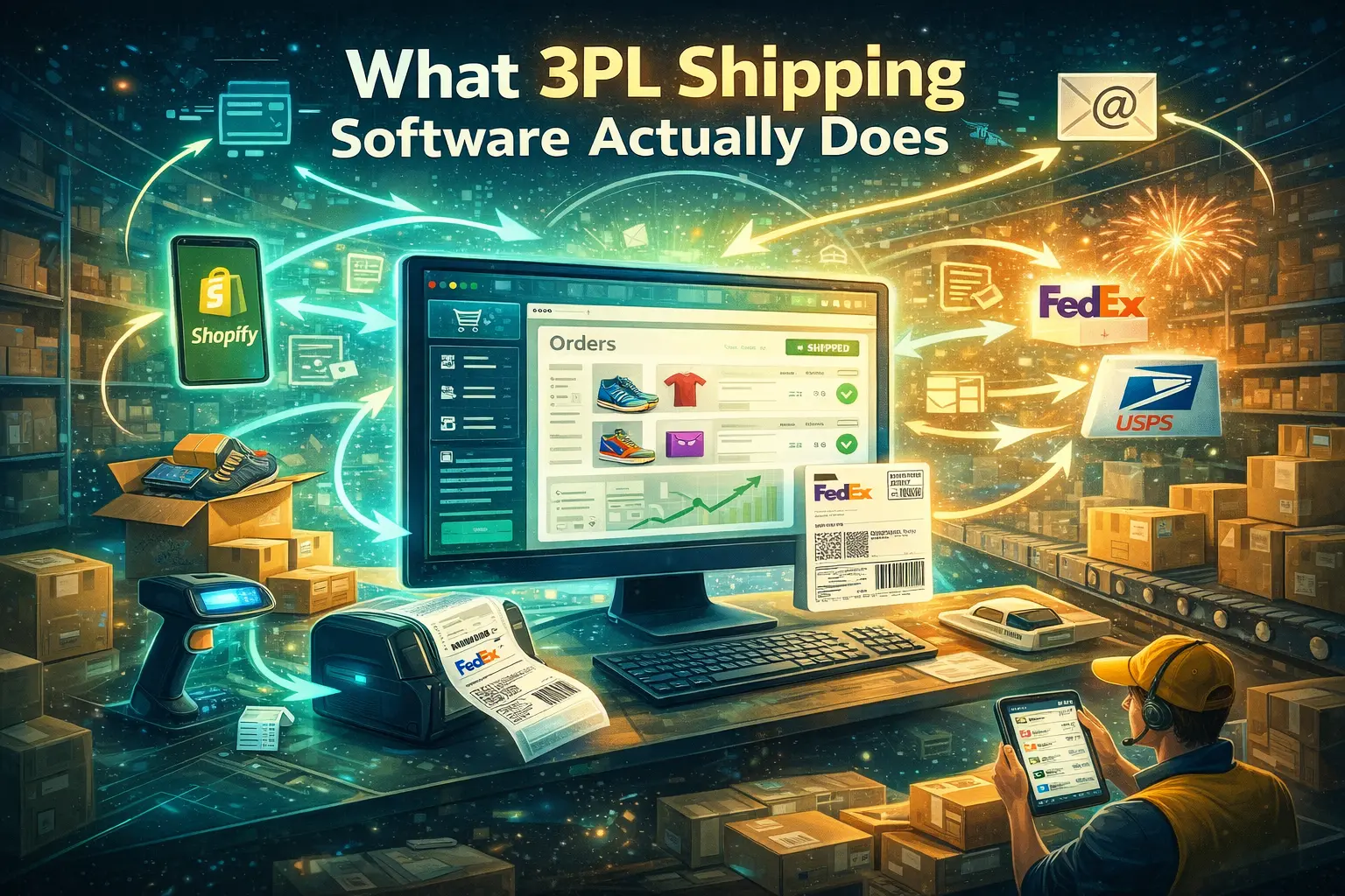 Real-time inventory tracking across multiple warehouse locations