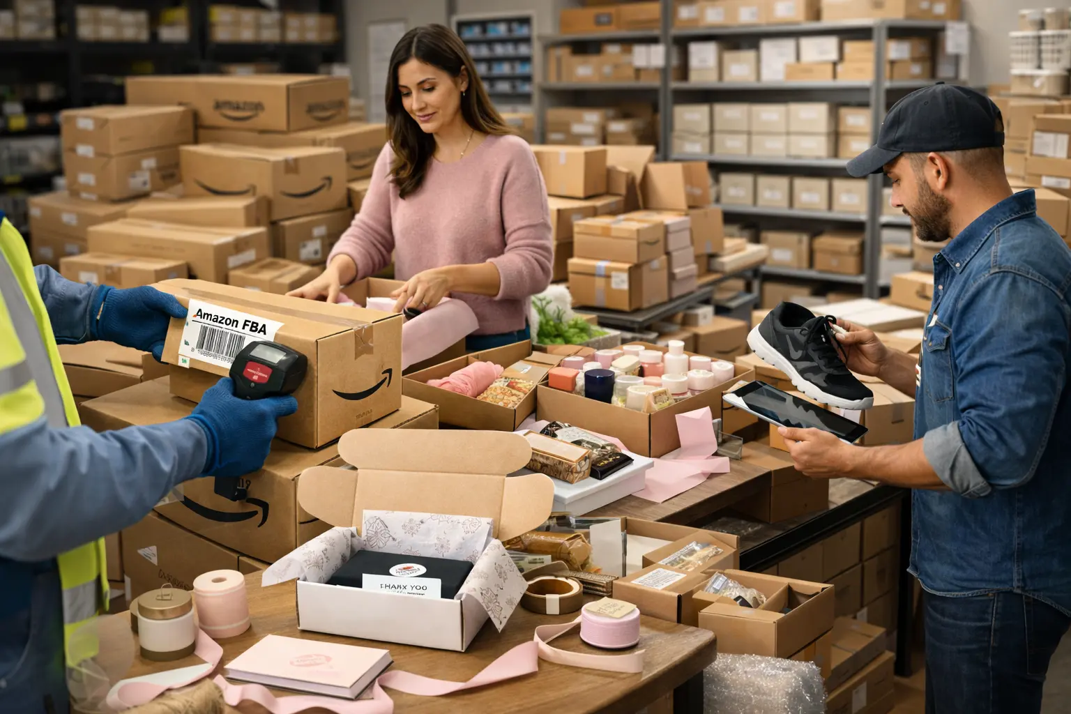 Fulfillmen global warehouse network map showing facilities in China Hong Kong India and USA for international fulfillment