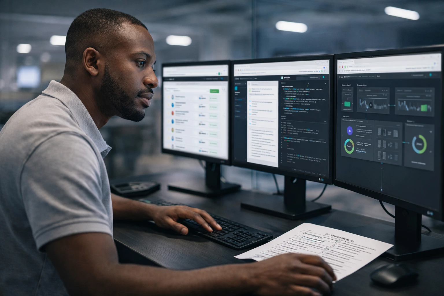 Developer comparing Shopify order fulfillment API app and middleware options for connecting Shopify store to 3PL