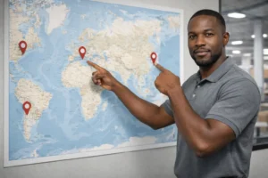 hybrid fulfillment model using China warehouse and US warehouse for ecommerce showing dual location inventory strategy