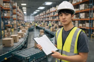 logistics company checklist showing 3PL provider selection criteria including accuracy technology customs and CNY policy